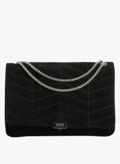 CLAUDIE PIERLOT ANGELOLARGENEWSTITCHING - Sac Porté épaule En Cuir | Noir