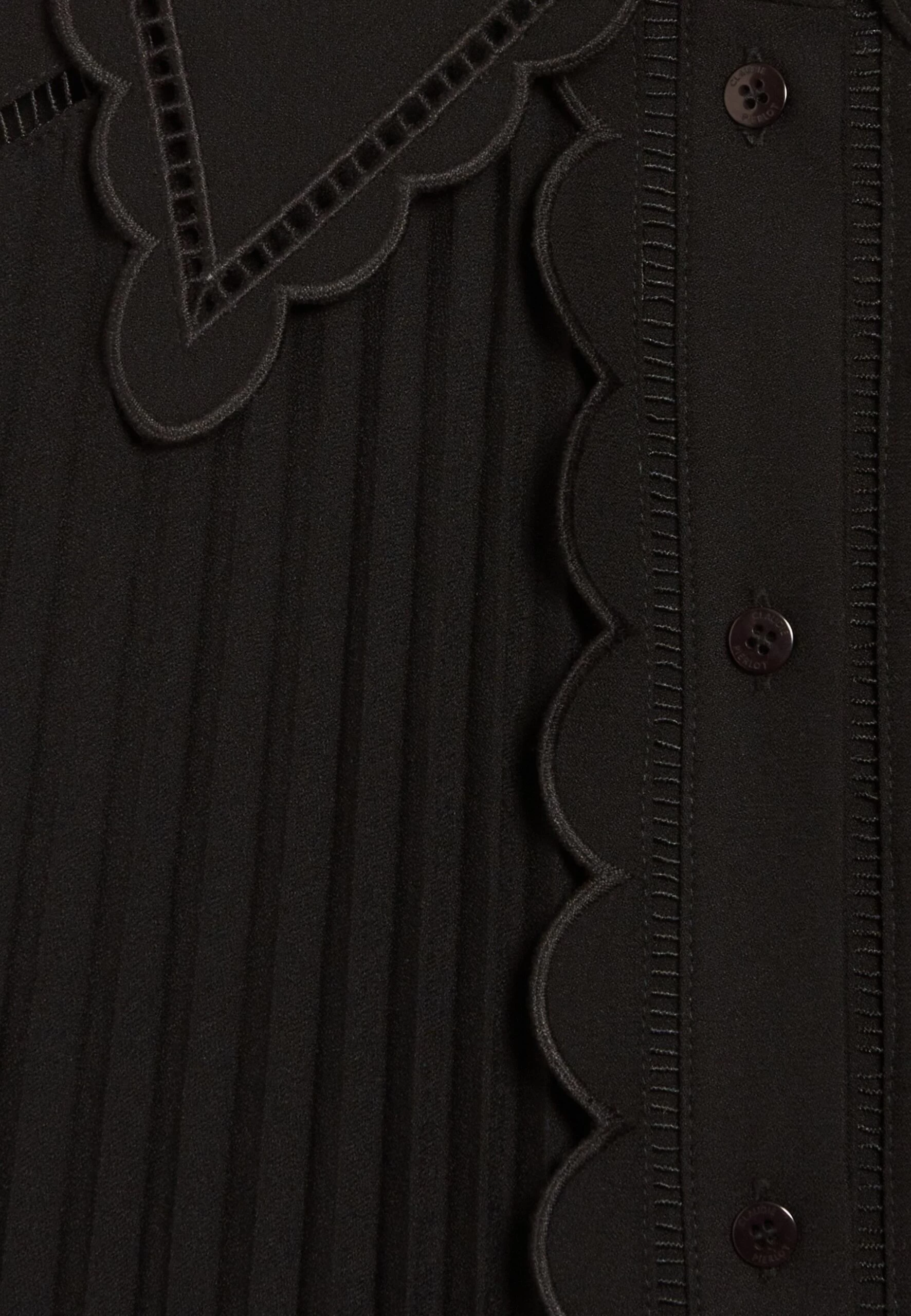 CLAUDIE PIERLOT Ramo - Robe Chemise - Noir 8 CLAUDIE PIERLOT Ramo - Robe Chemise - Noir – Image 6