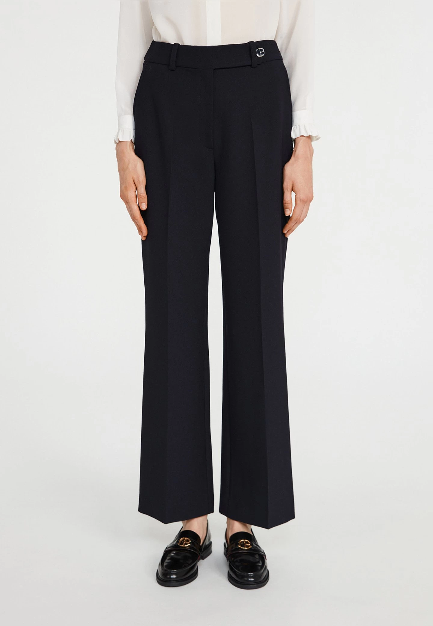 CLAUDIE PIERLOT Pixia - Pantalon Classique - Marine 3 CLAUDIE PIERLOT Pixia - Pantalon Classique - Marine