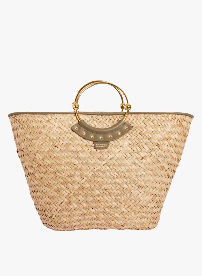 CLAUDIE PIERLOT AMILY - Sac Panier Porté Main Ou épaule | Kaki 3 CLAUDIE PIERLOT AMILY - Sac Panier Porté Main Ou épaule | Kaki
