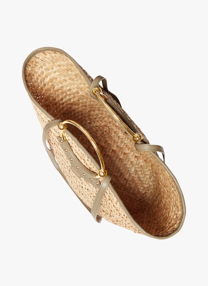 CLAUDIE PIERLOT AMILY - Sac Panier Porté Main Ou épaule | Kaki 5 CLAUDIE PIERLOT AMILY - Sac Panier Porté Main Ou épaule | Kaki – Image 3