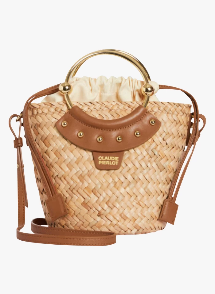 CLAUDIE PIERLOT ABEILLE - Sac Panier En Paille | Marron 3 CLAUDIE PIERLOT ABEILLE - Sac Panier En Paille | Marron