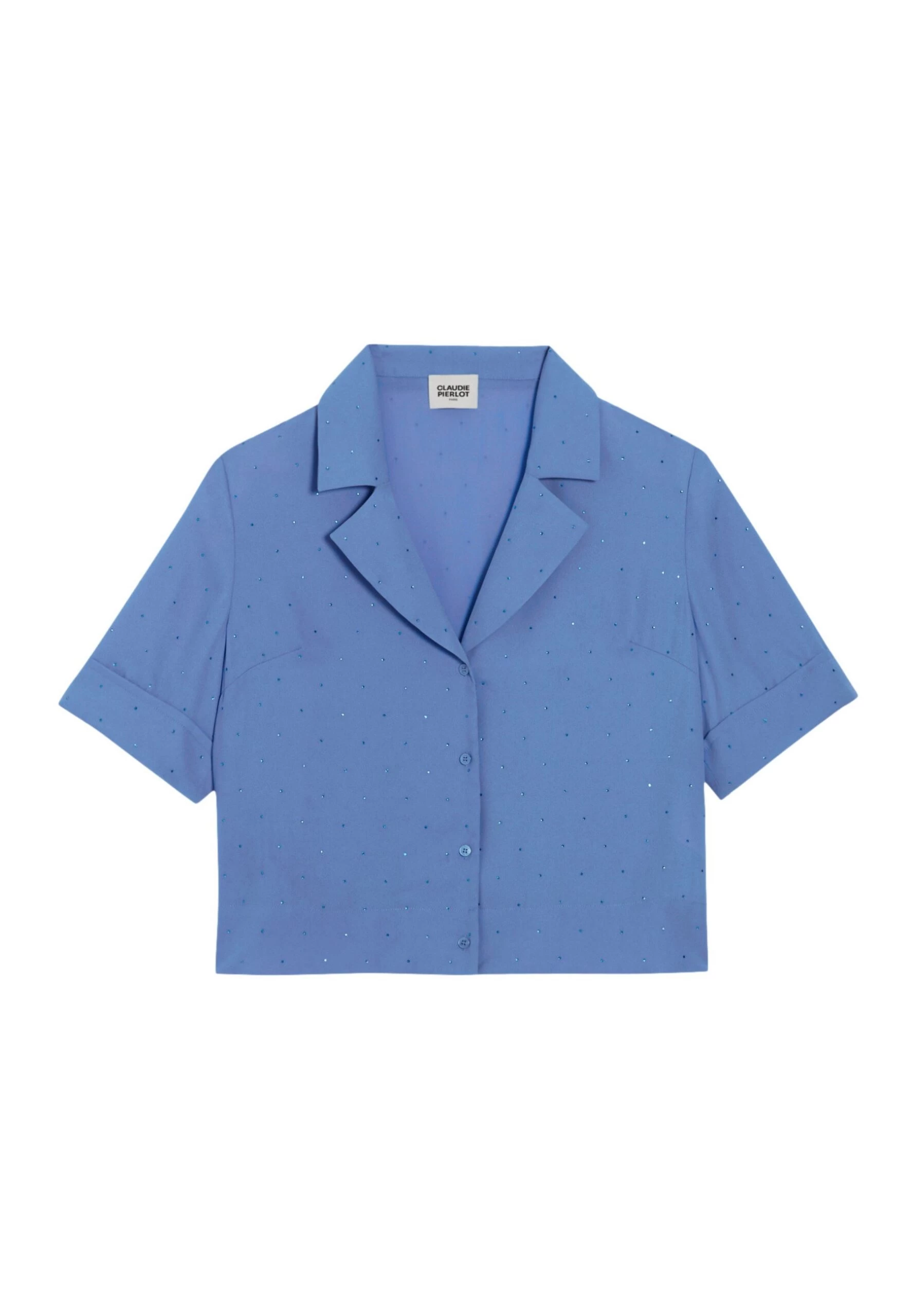 CLAUDIE PIERLOT Curiositestrass - Chemisier - Bleu Ciel 7 CLAUDIE PIERLOT Curiositestrass - Chemisier - Bleu Ciel – Image 5