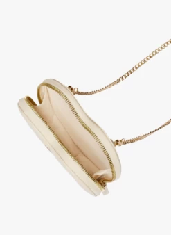 CLAUDIE PIERLOT AMOUR - Sac Forme Coeur En Cuir | Beige -Claudie Pierlot Mode 4036125