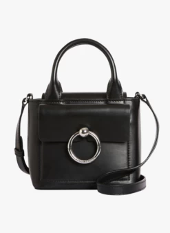 CLAUDIE PIERLOT ANOUCKNANO - Sac Bandoulière En Cuir Lisse | Noir