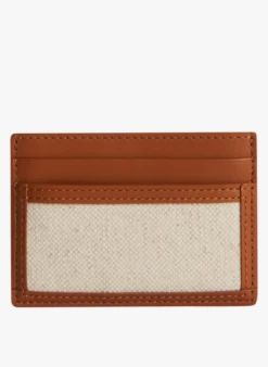 CLAUDIE PIERLOT APORTECARTESCANVAS - Porte-cartes En Cuir | Beige