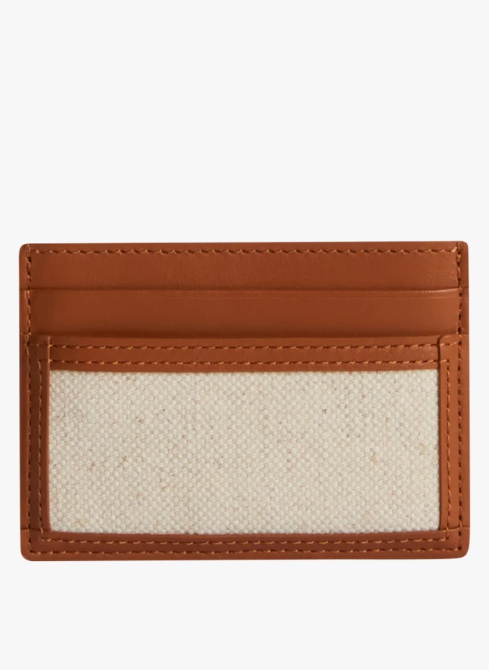 CLAUDIE PIERLOT APORTECARTESCANVAS - Porte-cartes En Cuir | Beige 3 CLAUDIE PIERLOT APORTECARTESCANVAS - Porte-cartes En Cuir | Beige