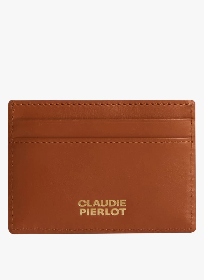 CLAUDIE PIERLOT APORTECARTESCANVAS - Porte-cartes En Cuir | Beige 4 CLAUDIE PIERLOT APORTECARTESCANVAS - Porte-cartes En Cuir | Beige – Image 2
