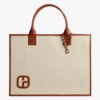CLAUDIE PIERLOT AUGUSTECANVAS - Cabas En Toile De Coton Et Lin | Beige -Claudie Pierlot Mode 4066895