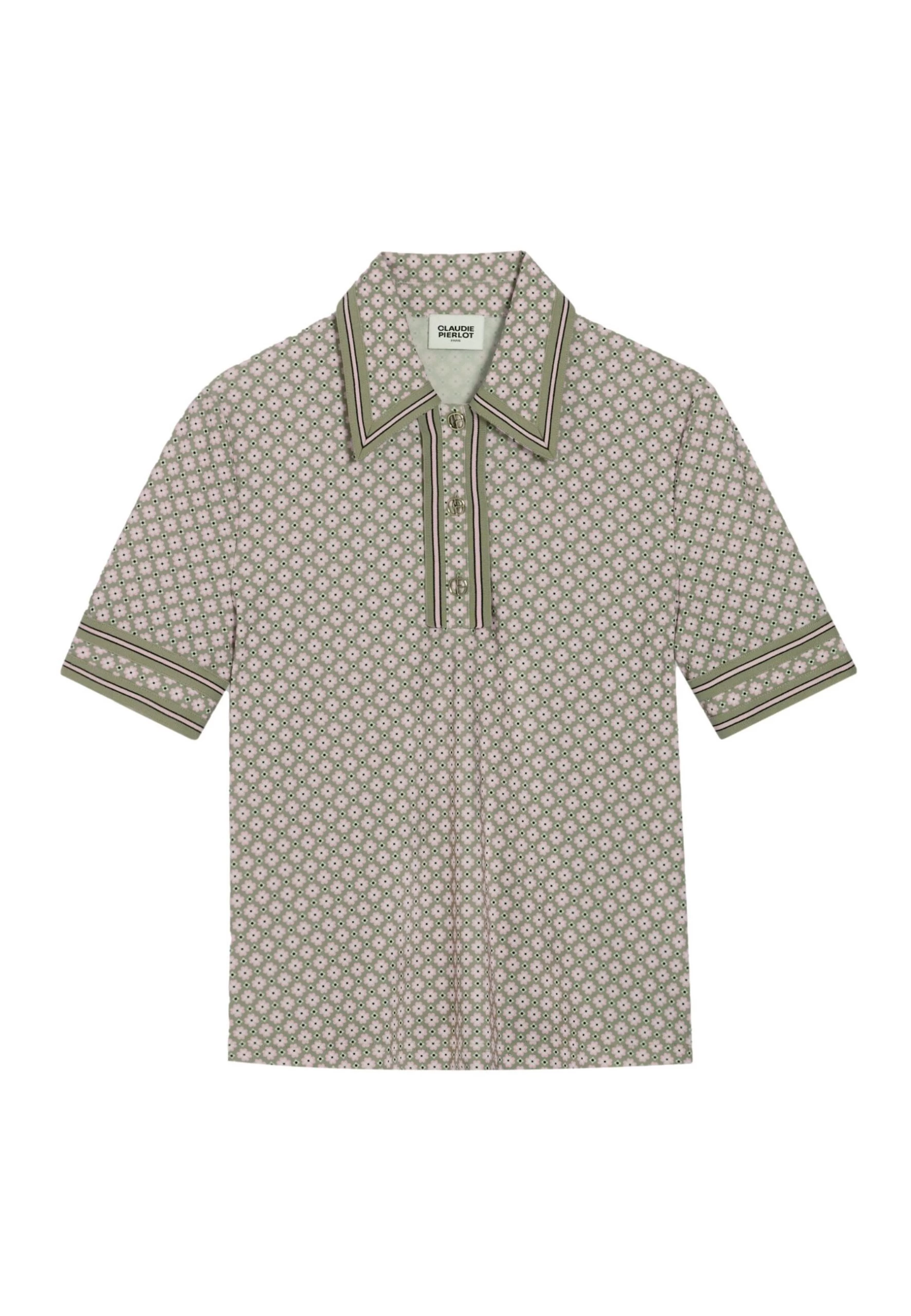 CLAUDIE PIERLOT Tioui - Polo - Print Clair 7 CLAUDIE PIERLOT Tioui - Polo - Print Clair – Image 5