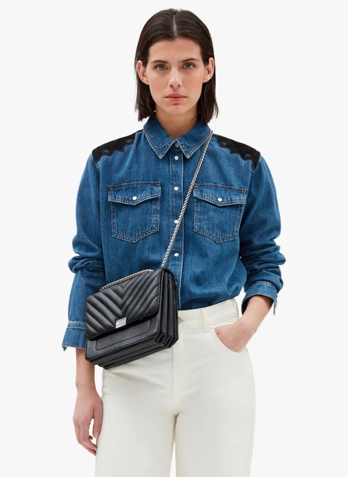CLAUDIE PIERLOT ANGELAQUILT - Sac En Cuir Matelassé | Noir 5 CLAUDIE PIERLOT ANGELAQUILT - Sac En Cuir Matelassé | Noir – Image 3