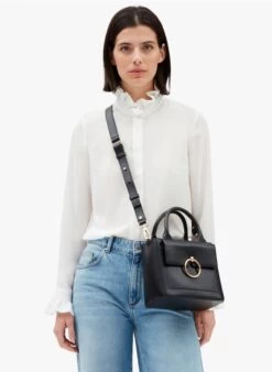CLAUDIE PIERLOT ANOUCKSMALL - Sac Bandoulière En Cuir | Noir -Claudie Pierlot Mode 4102663