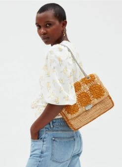 CLAUDIE PIERLOT ANGELORAPHIA - Sac Porté épaule En Raphia | Multicolore -Claudie Pierlot Mode 4162913