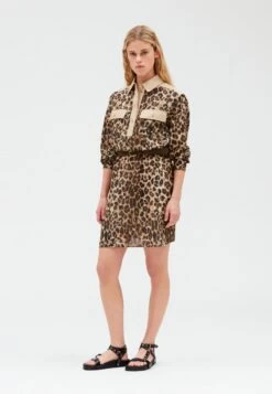 CLAUDIE PIERLOT Raban - Robe Chemise - Print Fonce -Claudie Pierlot Mode 419e84996a1b40b6b6e07a5edc0bd645