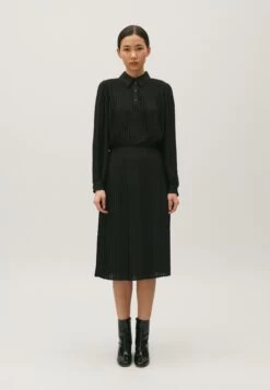 CLAUDIE PIERLOT Savane - Jupe Plissée - Noir -Claudie Pierlot Mode 4299f7d19376403181bad24895acabf4