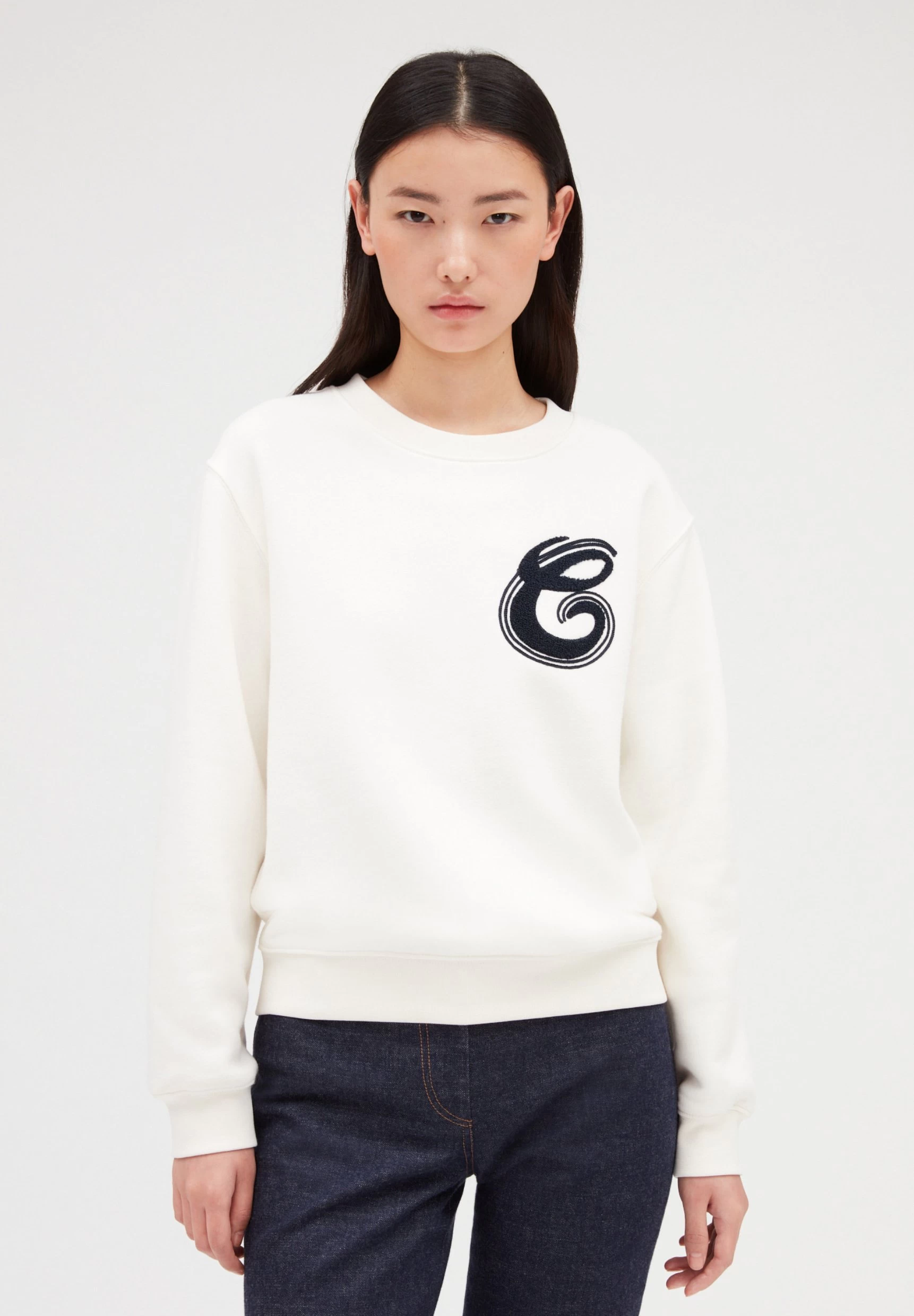 CLAUDIE PIERLOT Tari - Sweatshirt - Ecru