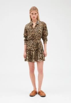 CLAUDIE PIERLOT Sisterleo - Jupe Trapèze - Print Fonce