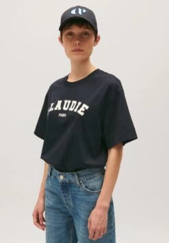 CLAUDIE PIERLOT Temma - T-Shirt Imprimé - Marine -Claudie Pierlot Mode 45e06477fdc14bf89860762047119efc