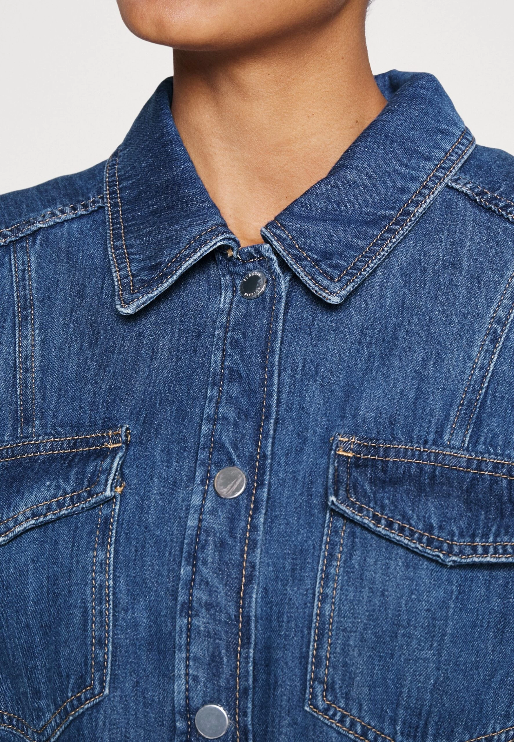 CLAUDIE PIERLOT Robe En Jean - Denim Blue 8 CLAUDIE PIERLOT Robe En Jean - Denim Blue – Image 6