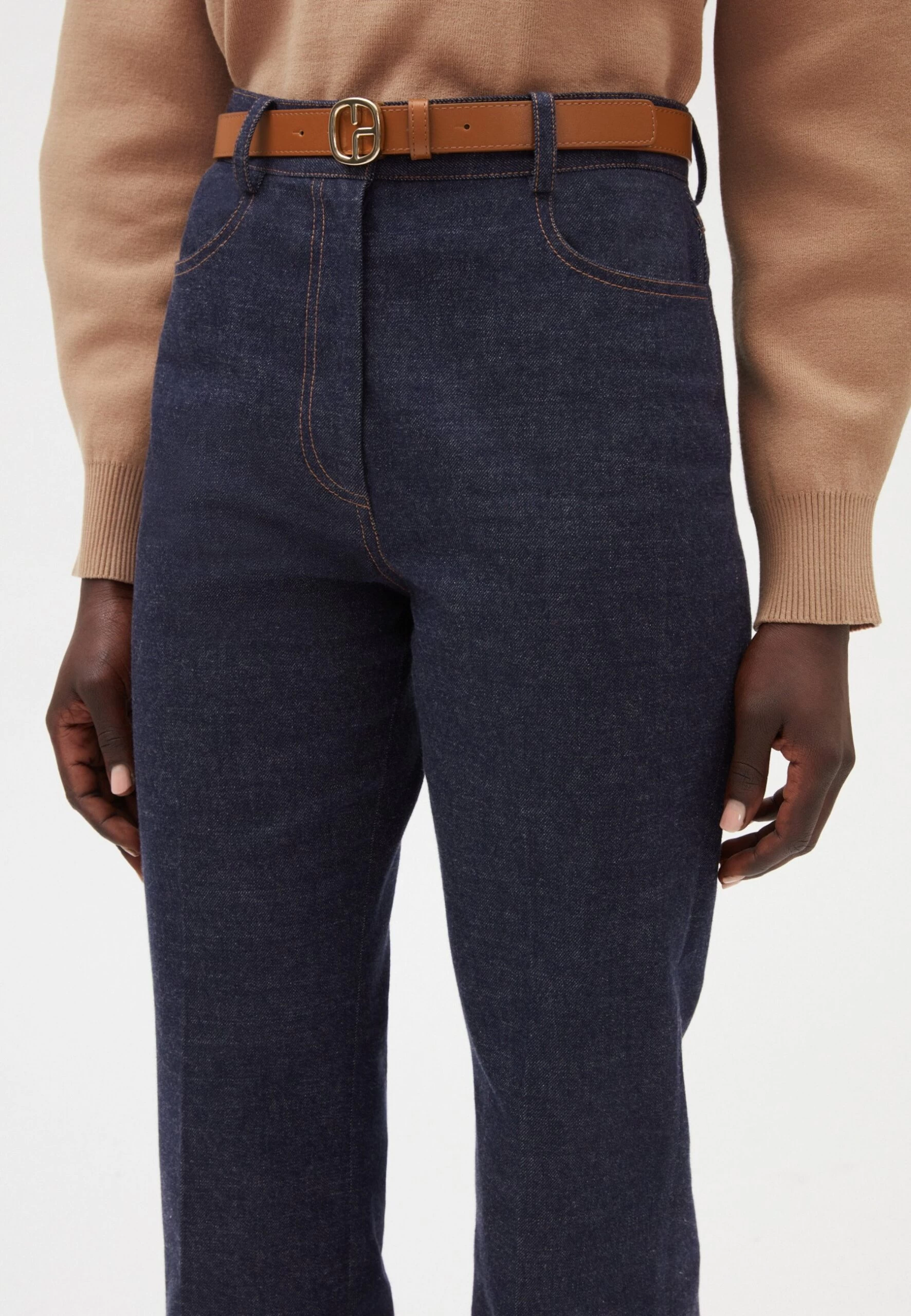 CLAUDIE PIERLOT Paolong - Jean Bootcut - Denim Brut 6 CLAUDIE PIERLOT Paolong - Jean Bootcut - Denim Brut – Image 4