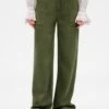 CLAUDIE PIERLOT Pausi - Jean Flare - Kaki -Claudie Pierlot Mode 4b029deecd4b42038265be2e11a76759