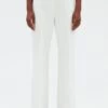 CLAUDIE PIERLOT Plume - Pantalon Classique - Blanc -Claudie Pierlot Mode 4b1377cb62d44bd1ae02904f1abe4bc4