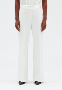 CLAUDIE PIERLOT Plume - Pantalon Classique - Blanc
