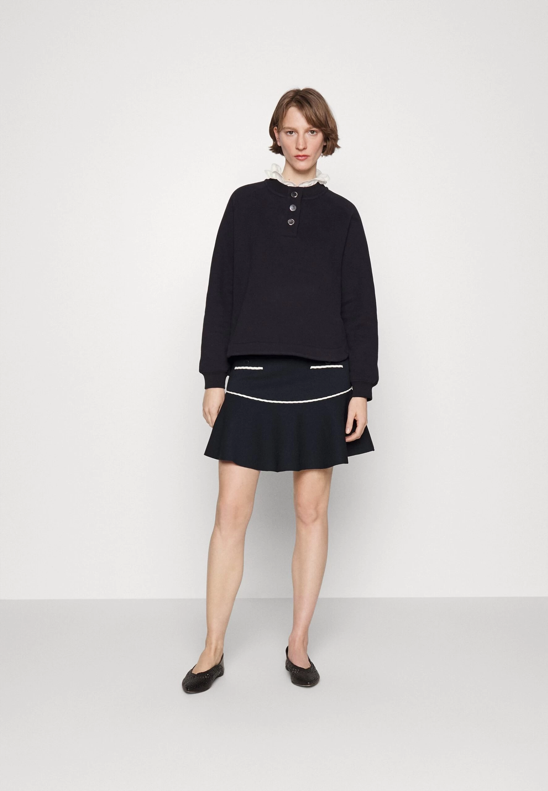 CLAUDIE PIERLOT Mysiri - Minijupe - Marine 4 CLAUDIE PIERLOT Mysiri - Minijupe - Marine â Image 2