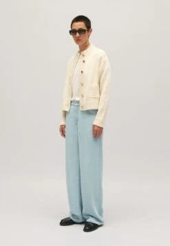 CLAUDIE PIERLOT Monblanc - Gilet - Ecru -Claudie Pierlot Mode 51eebbee886e4d02936d9219e4c04fca