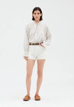 CLAUDIE PIERLOT Earth - Short En Jean - Ecru -Claudie Pierlot Mode 52af838ff6a94d5ab3bced0ee38151dd