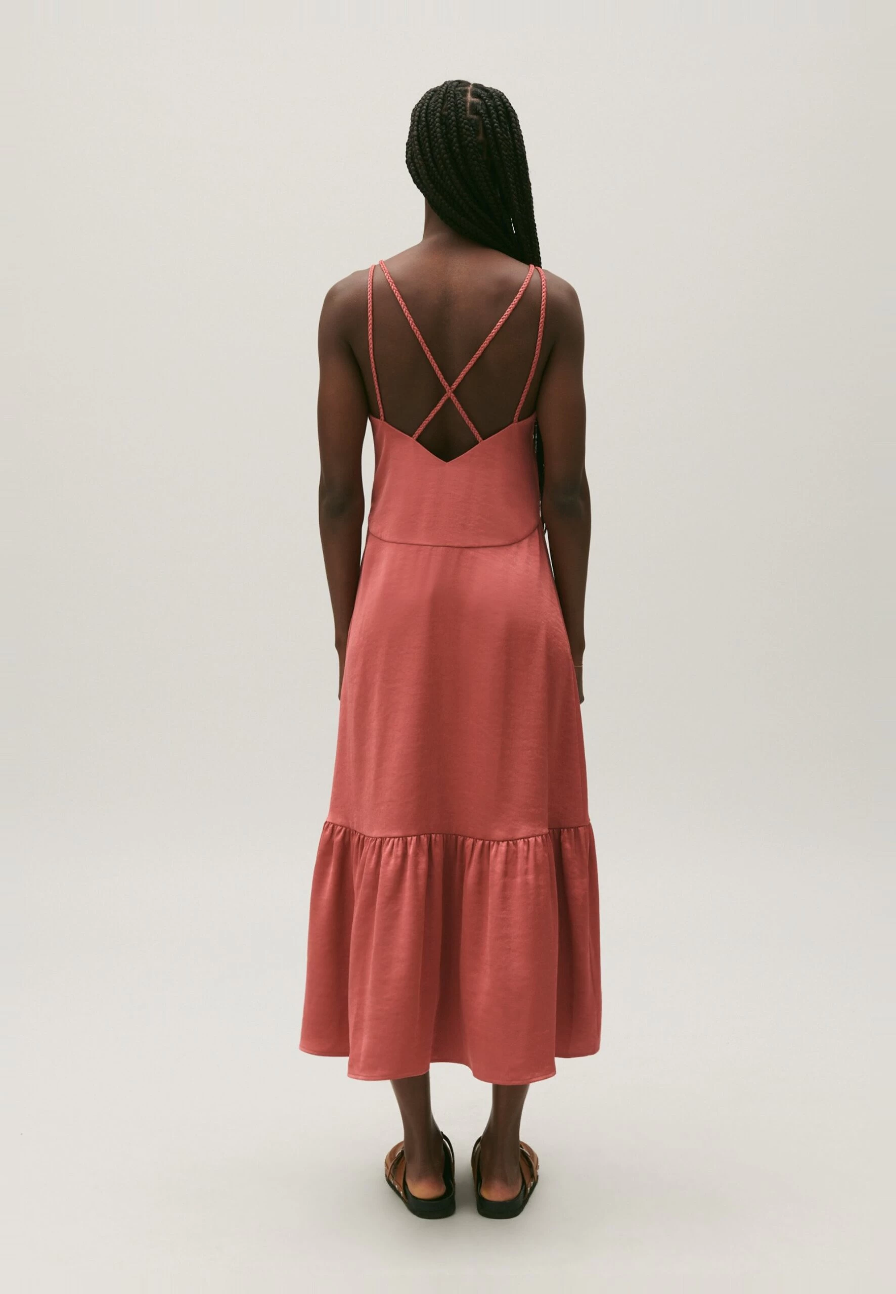 CLAUDIE PIERLOT Roya - Robe Longue - Terracotta 5 CLAUDIE PIERLOT Roya - Robe Longue - Terracotta – Image 3