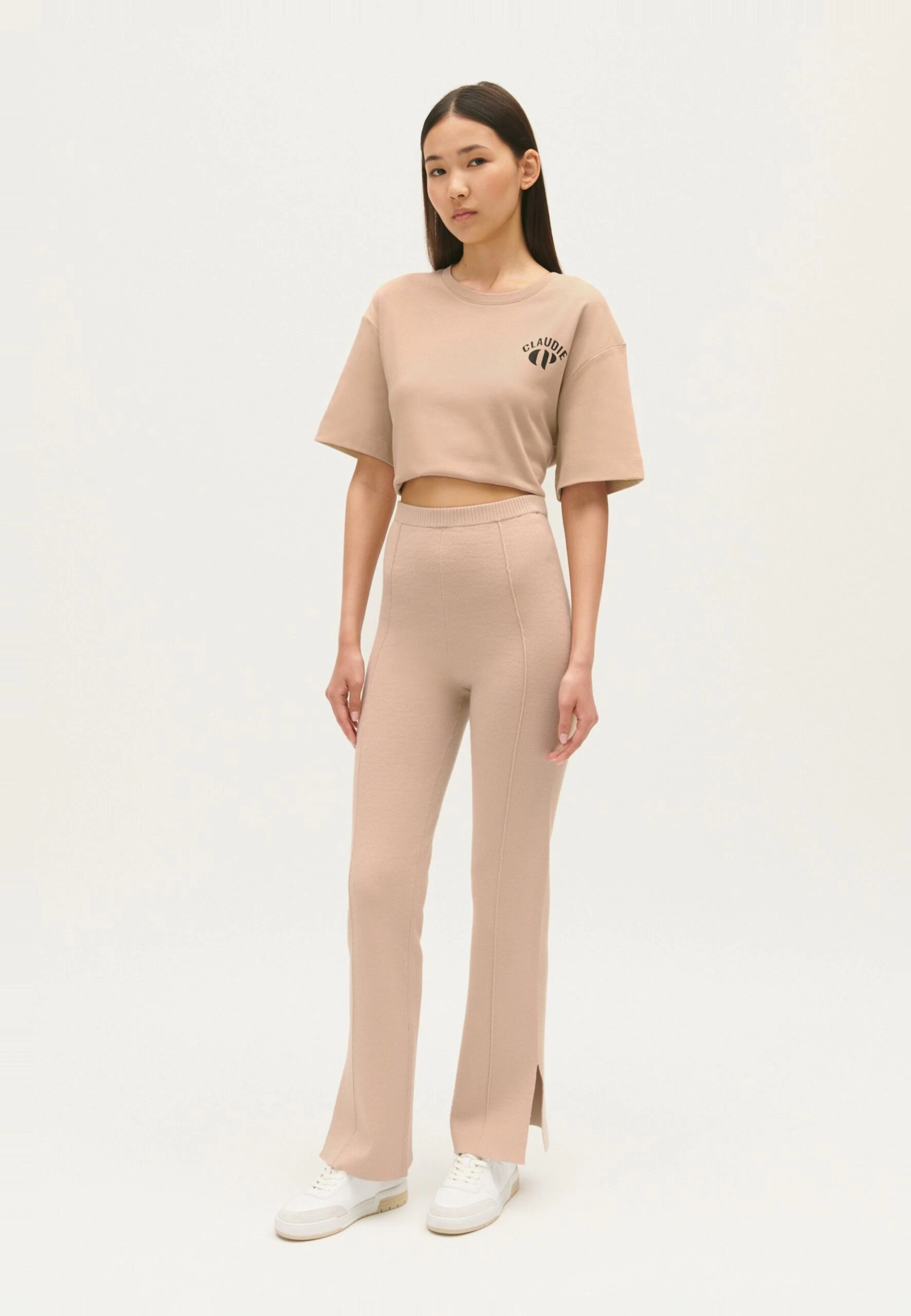 CLAUDIE PIERLOT Minusculeter - Pantalon De Survêtement - Beige Clair 4 CLAUDIE PIERLOT Minusculeter - Pantalon De Survêtement - Beige Clair – Image 2