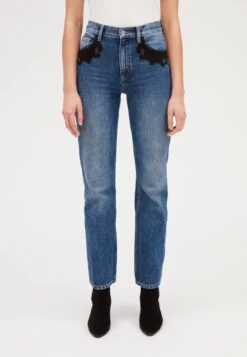 CLAUDIE PIERLOT Platine - Jean Droit - Denim Mid Blue