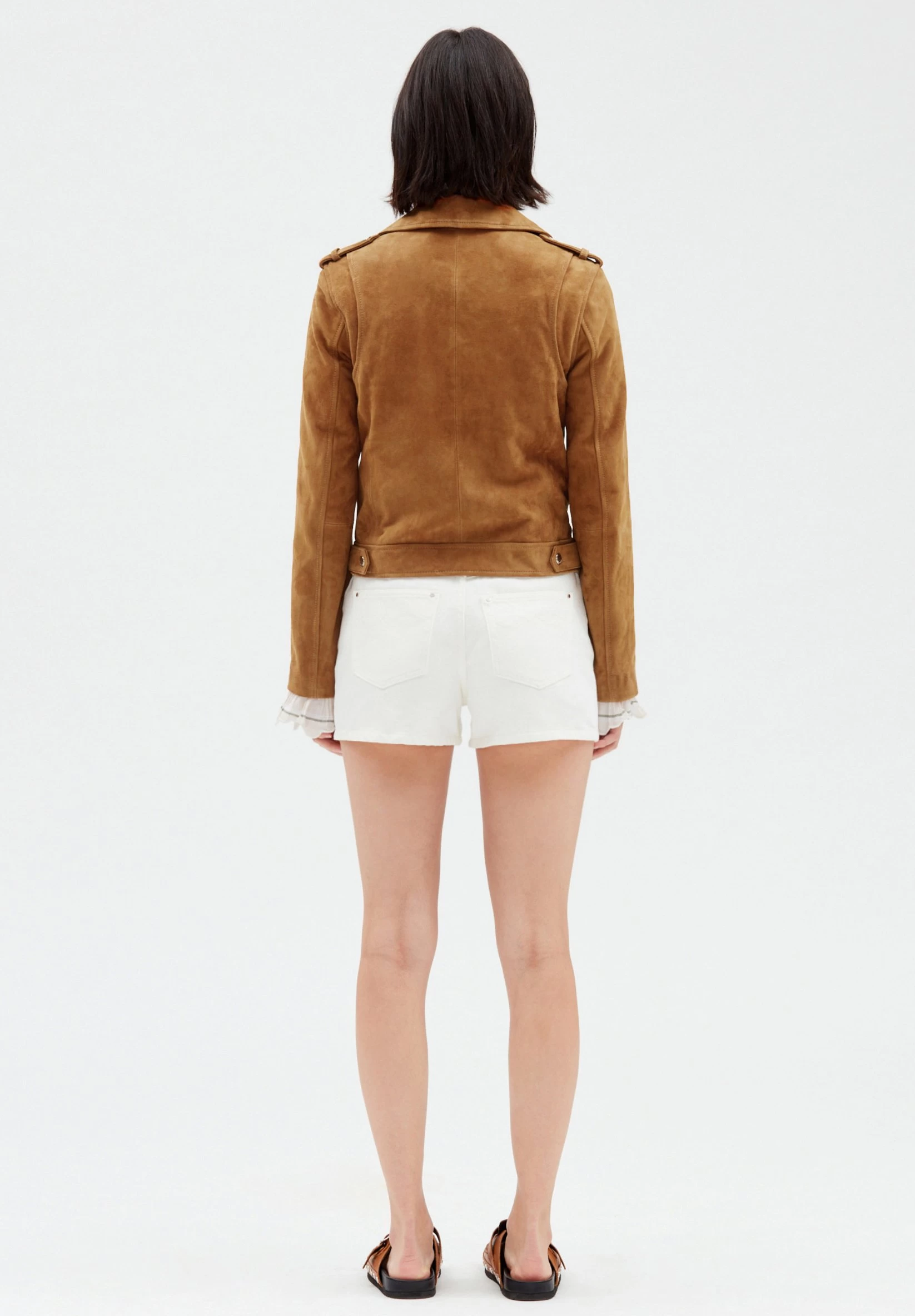 CLAUDIE PIERLOT Clubbis - Veste En Cuir - Camel 5 CLAUDIE PIERLOT Clubbis - Veste En Cuir - Camel – Image 3