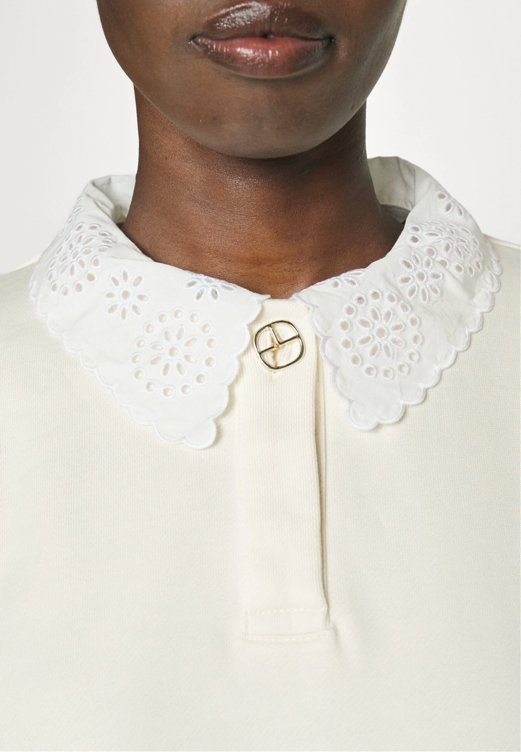 CLAUDIE PIERLOT Sweatshirt - Ecru 9 CLAUDIE PIERLOT Sweatshirt - Ecru – Image 7