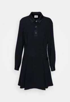 CLAUDIE PIERLOT Romy - Robe Chemise - Marine -Claudie Pierlot Mode 623b3acd1c2c49a39254d91151ec3b9c