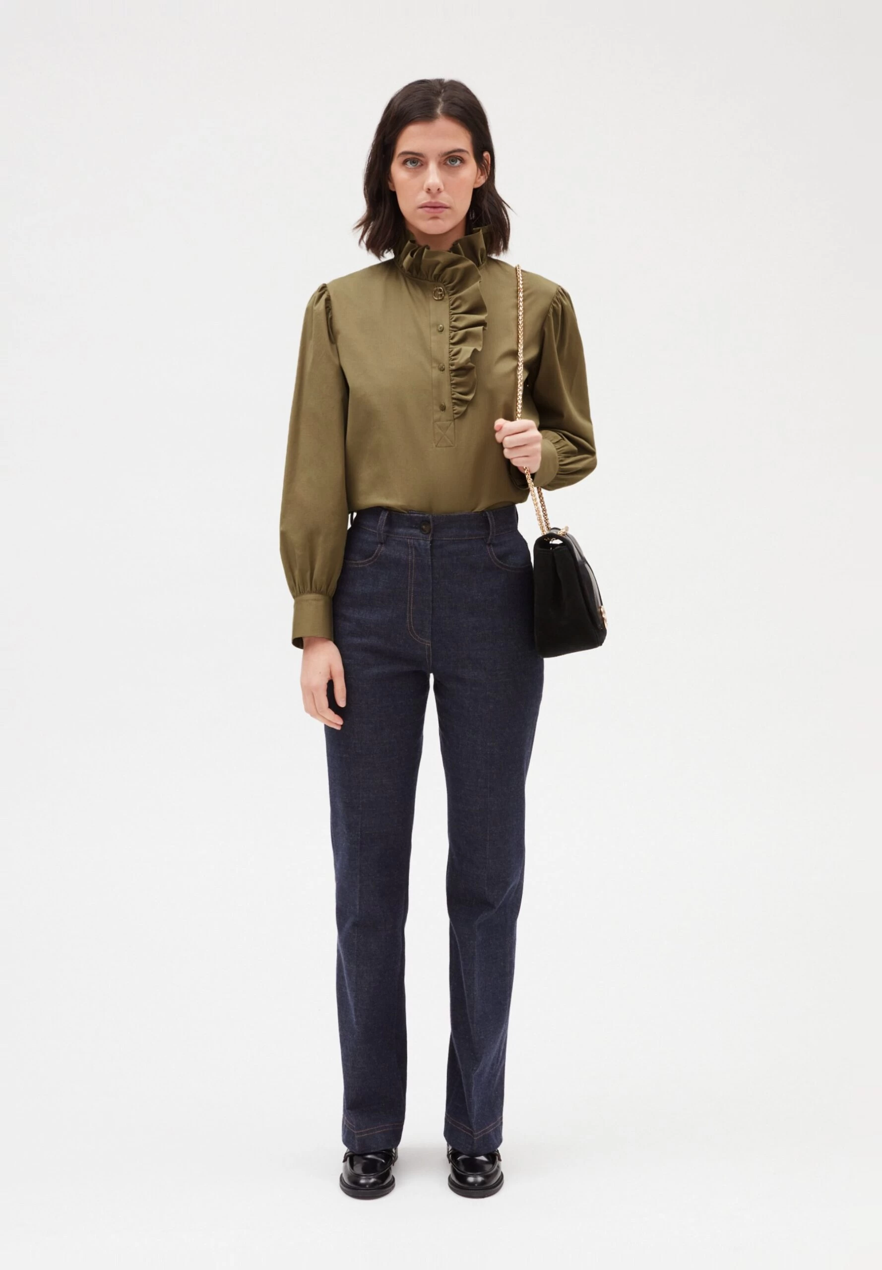 CLAUDIE PIERLOT Ben - Blouse - Lichen 4 CLAUDIE PIERLOT Ben - Blouse - Lichen – Image 2