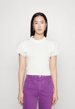 CLAUDIE PIERLOT Tamie - T-Shirt Basique - Ecru