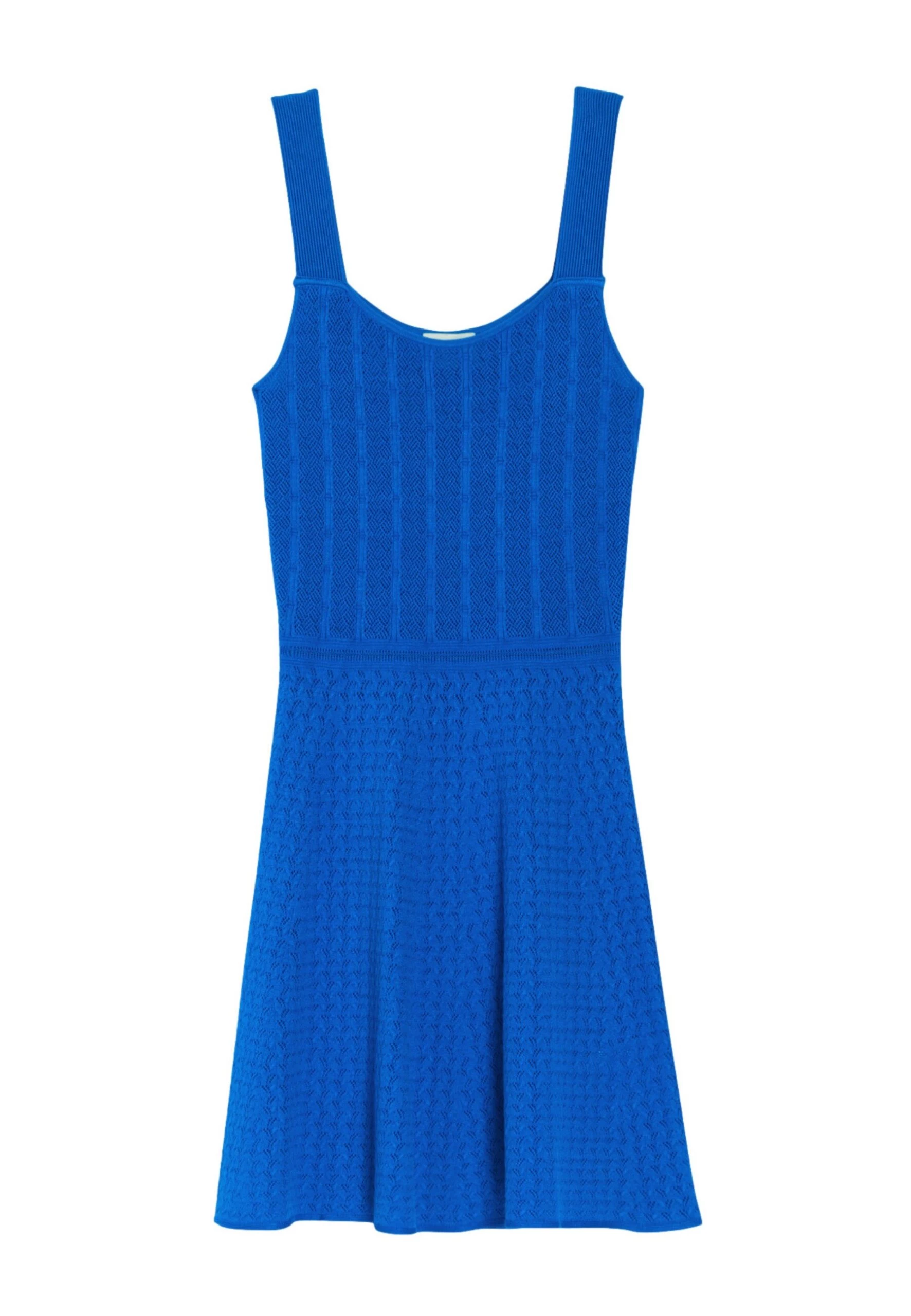 CLAUDIE PIERLOT Miluni - Robe Pull - Bleu Santorin 7 CLAUDIE PIERLOT Miluni - Robe Pull - Bleu Santorin – Image 5