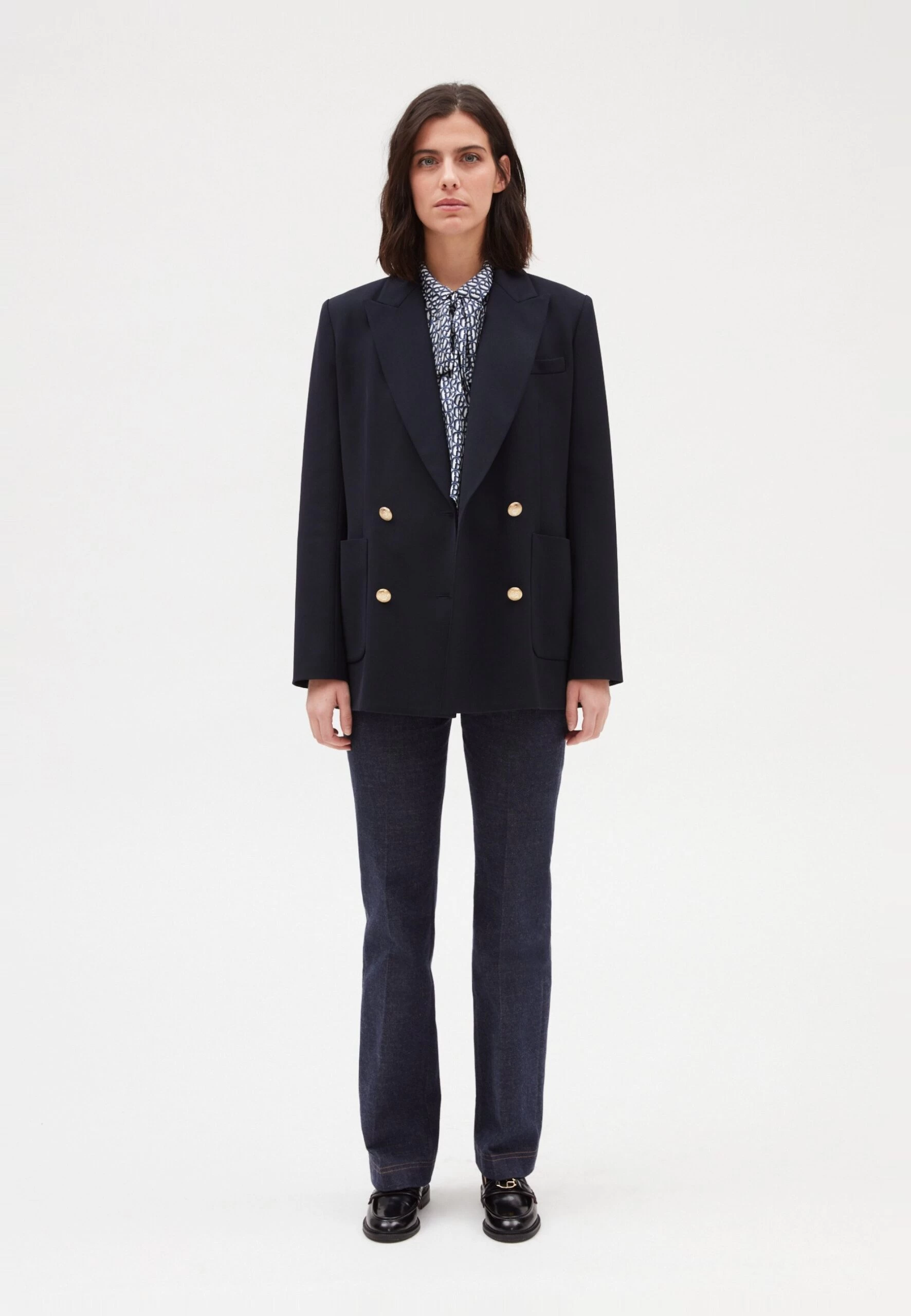 CLAUDIE PIERLOT Virginia - Blazer - Marine 4 CLAUDIE PIERLOT Virginia - Blazer - Marine – Image 2