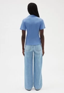 CLAUDIE PIERLOT Tavi - Polo - Bleu -Claudie Pierlot Mode 6eb99b04465f492f84bed0046034104a