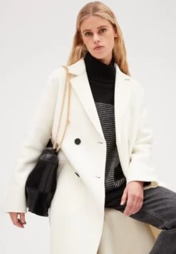 CLAUDIE PIERLOT Galantbis - Manteau Classique - Ecru -Claudie Pierlot Mode 6fda9052cd39406084dfa7ec2b2c6d9b
