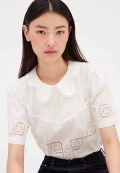 CLAUDIE PIERLOT Basilic - Blouse - Ecru 11 CLAUDIE PIERLOT Basilic - Blouse - Ecru -Claudie Pierlot Mode 71ea6d41b5904c1d92766fc14916c0b8