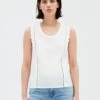 CLAUDIE PIERLOT Tup - Débardeur - Blanc 2 CLAUDIE PIERLOT Tup - Débardeur - Blanc -Claudie Pierlot Mode 73aa8b7cd35946adb015eb55bece7906