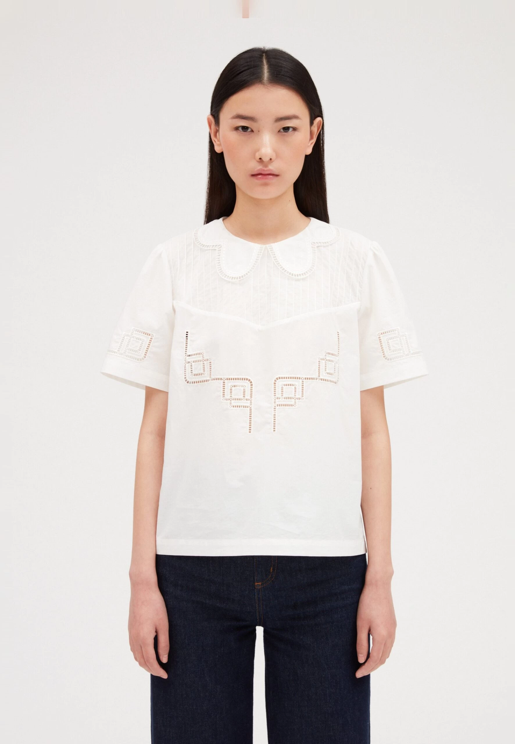 CLAUDIE PIERLOT Basilic - Blouse - Ecru 3 CLAUDIE PIERLOT Basilic - Blouse - Ecru