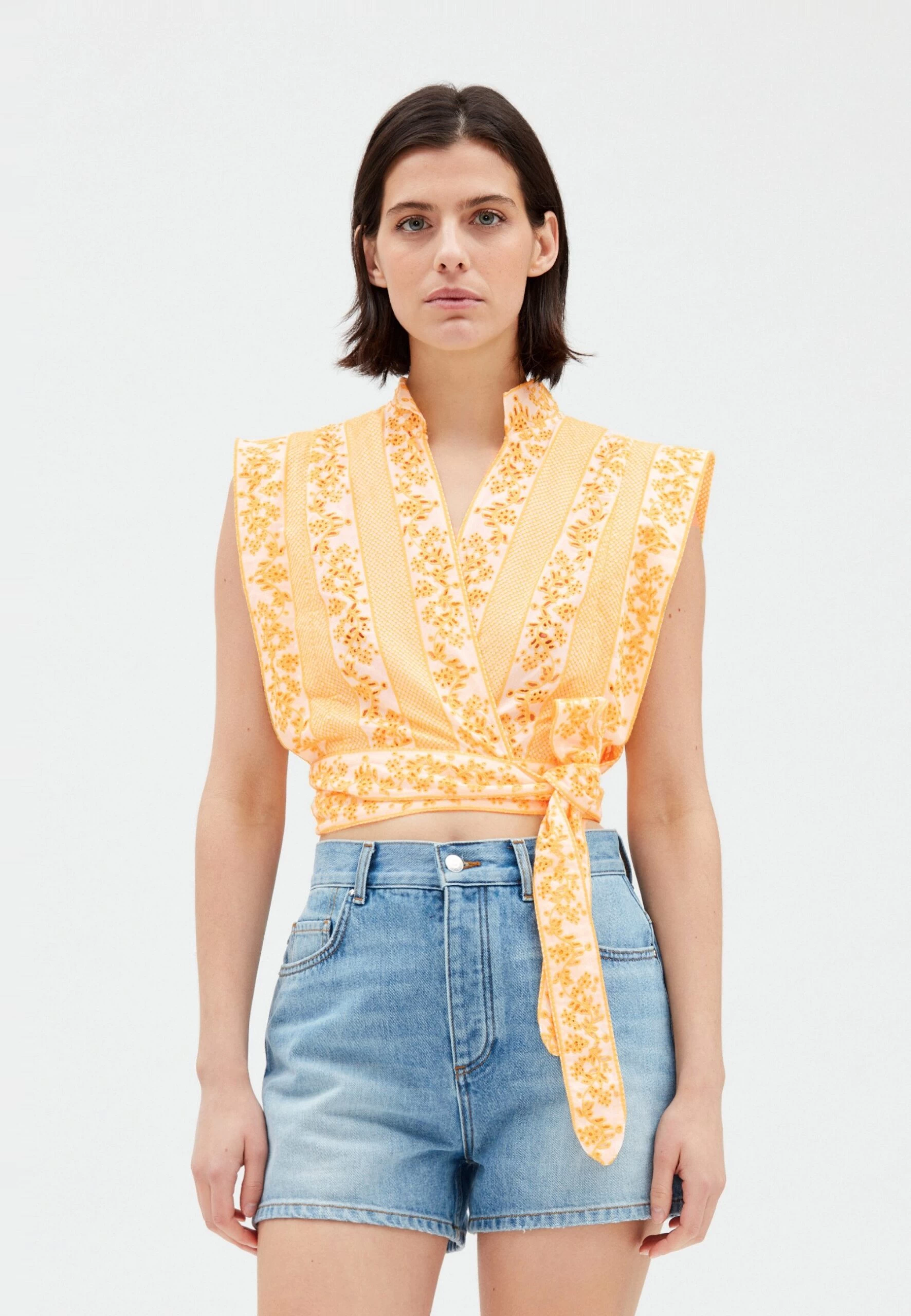 CLAUDIE PIERLOT Balkine - Débardeur - Mimosa 3 CLAUDIE PIERLOT Balkine - Débardeur - Mimosa