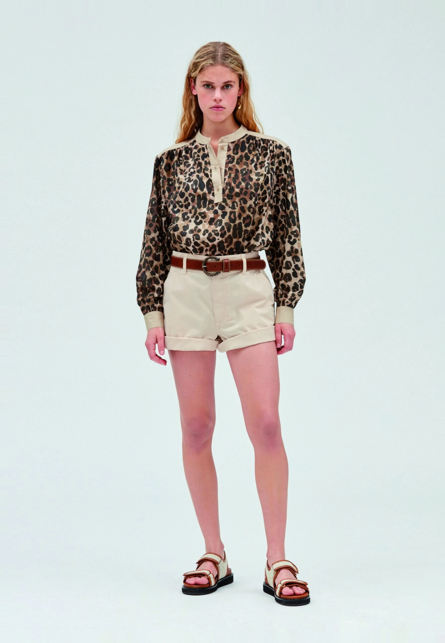 CLAUDIE PIERLOT Etude - Short - Mastic 6 CLAUDIE PIERLOT Etude - Short - Mastic – Image 4