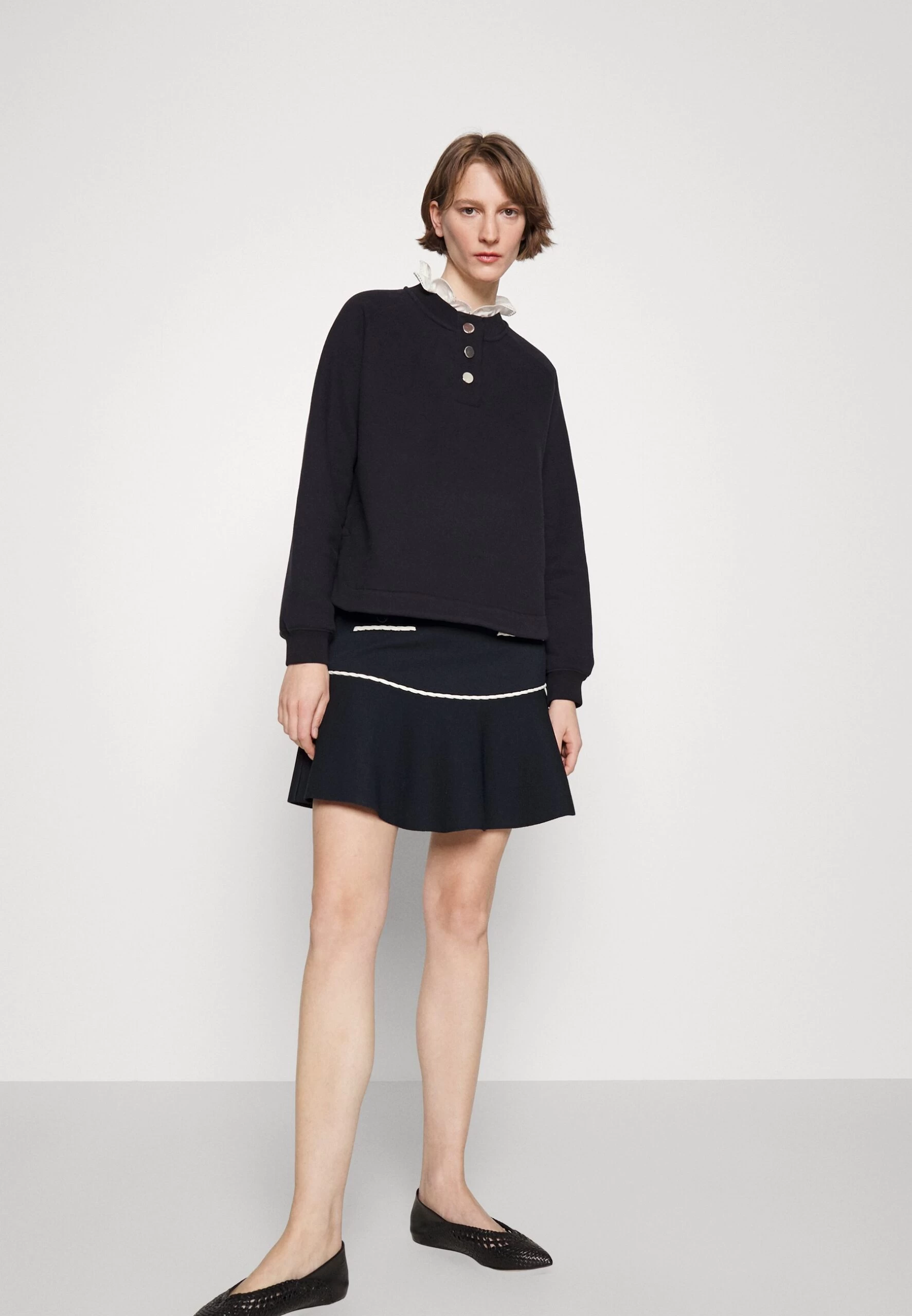 CLAUDIE PIERLOT Mysiri - Minijupe - Marine 7 CLAUDIE PIERLOT Mysiri - Minijupe - Marine â Image 5