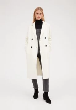 CLAUDIE PIERLOT Galantbis - Manteau Classique - Ecru -Claudie Pierlot Mode 7cac6feafea44af2817f676fe52c8d70