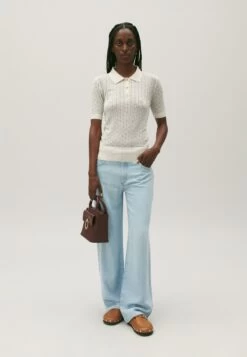 CLAUDIE PIERLOT Polo - Ecru -Claudie Pierlot Mode 7cf9e9301bba49298d3c84819793cf5a